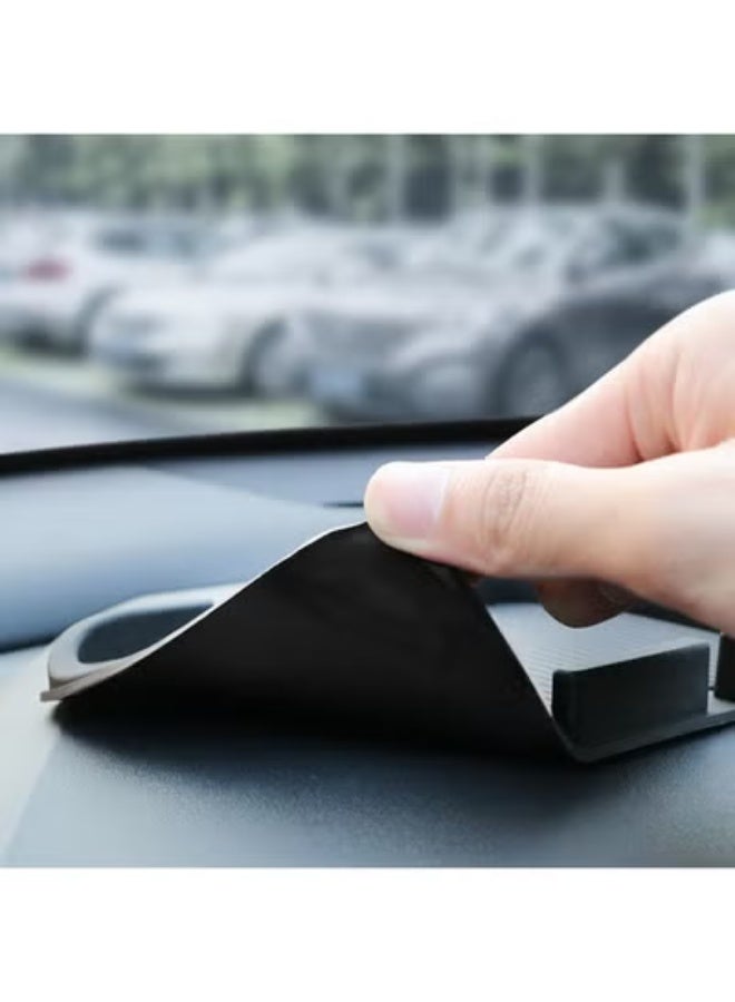 COYO Car Phone Holder, Car Phone Mount Silicone Car Pad Mat for Various Dashboards, Slip Free Desk Phone Stand Compatible Smartphones, GPS Devices and More, Black - Image 2