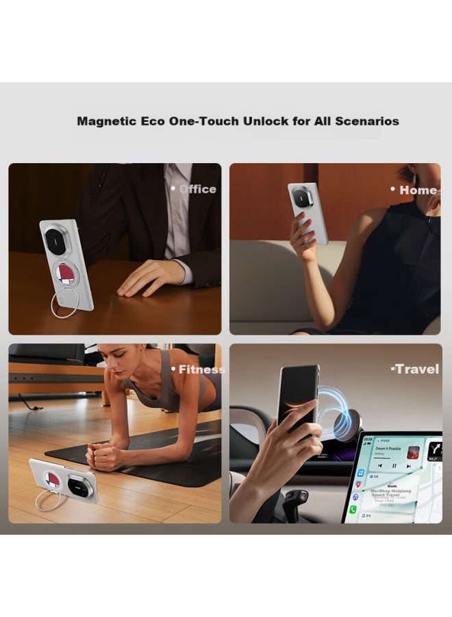 Defense Jueshe Huawei Mate X7 Full-coverage Leather Protective Case X7 Collector's Edition Shockproof Lightweight Black - Image 4