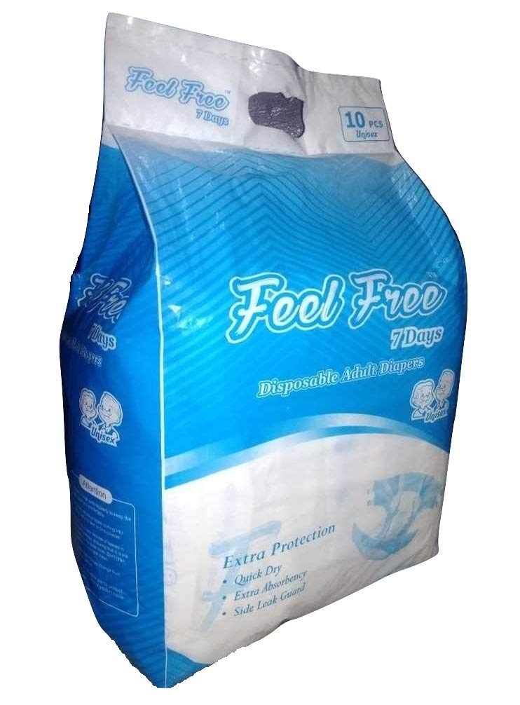 BeatStock, 7 days Premium Adult Diaper Large 10 Pcs, Waist Size 38�- 54�, (Pack of 1) - Image 5