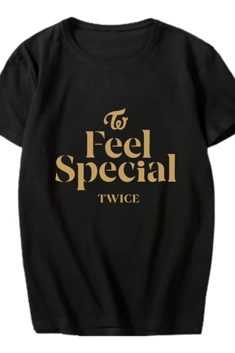 تي شيرت قطني مطبوع للجنسين منمرتين للرجال والنساء - ملابس مريحة لمحبي الكيبوب، ملابس يومية كاجوال