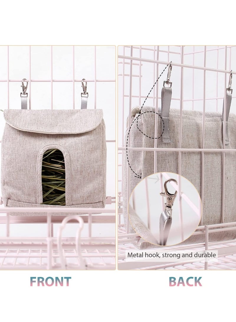 Excefore Rabbit hay Feeder Bag, Bunny Guinea, Hay Guinea Hay Feeder, Rabbit Feeder Fabric Bag Feeder Storage Bag - Image 4