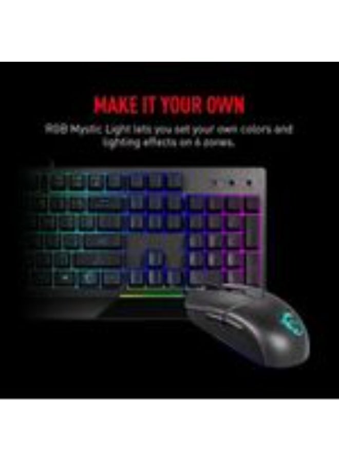 إم اس أي إم إس آي فيجور GK30 كومبو RGB تخطيط عربي - أسود - Image 5