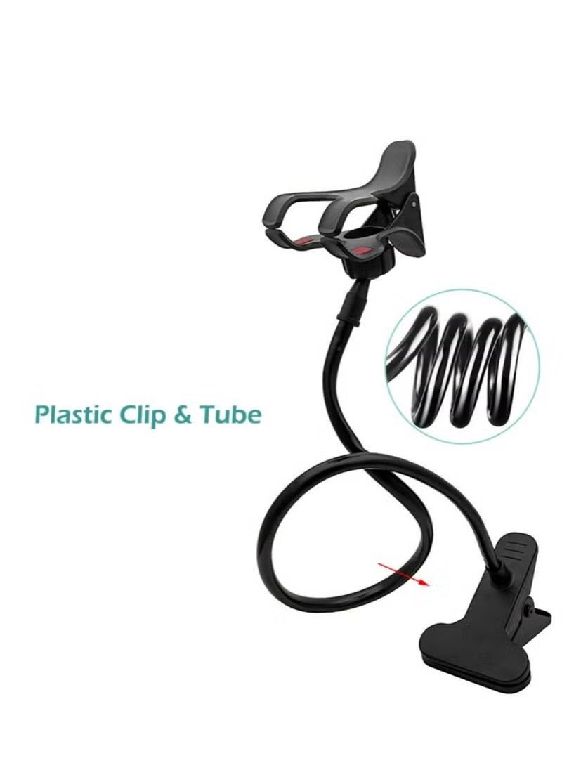 TIGER Flexible Arm Lazy Phone Holder Clamp – Bed Tablet Mount Bracket, Adjustable Gooseneck Stand for iPhone, Samsung, and Other Smartphones – Perfect for Hands-Free Viewing, Reading & Video Calls – Durable & Stable Design  - Image 2