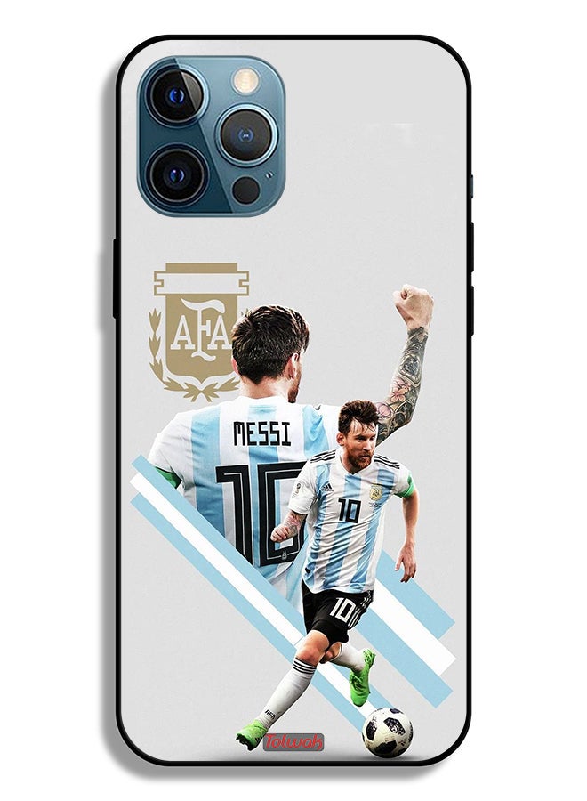 Tolwak Apple iPhone 12 Pro Max Protective Case Leo Messi Art - Image 2