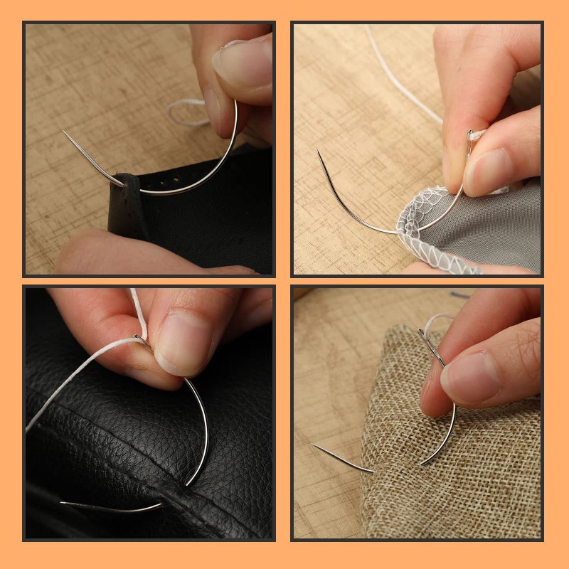 ZMAAGG 50 PCS Curved Needles, Sewing Needles, Leather and Weaving Needles for Carpet Leather Canvas Repairing, Blocking Knitting, Modelling and Crafts - Image 5