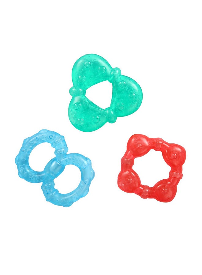 Bright Starts Stay Cool Teethers 3-Pack, BPA-Free, Multi-Texture Set– 3 to 36 Months - Image 1
