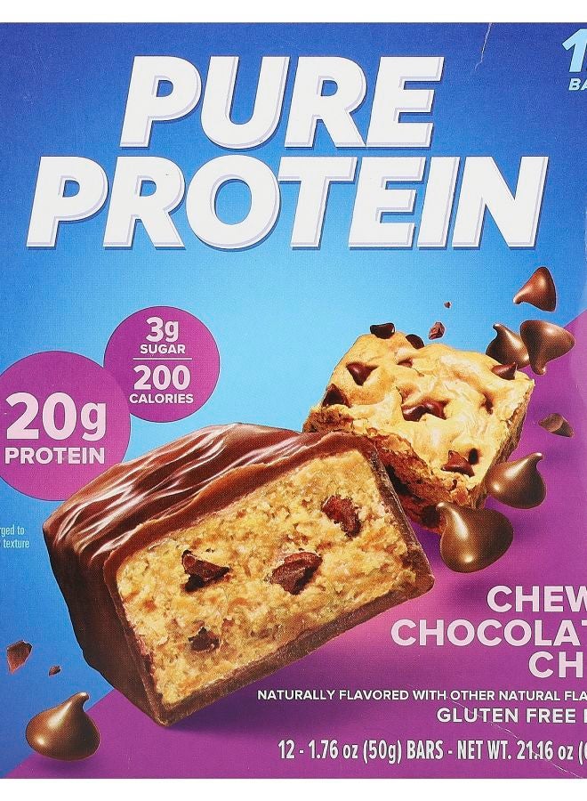 Gluten Free Bar Chewy Chocolate Chip 12 Bars 1.76 oz (50 g) Each