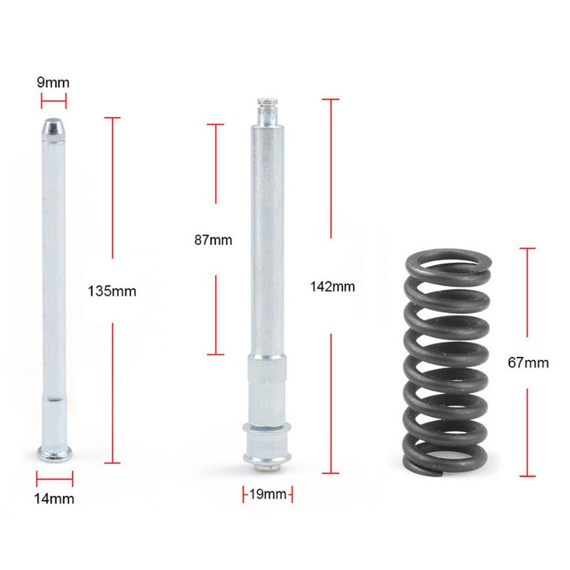 Door Hinge Kit Car Front Door Roller Pin and Bushing Repairs Kit with Spring Replacement Compatible with C1500 Truck 1988‑1999 - Image 3