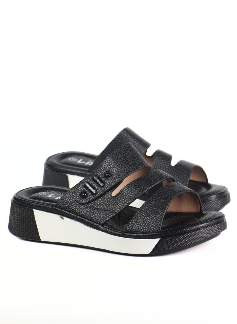 SD.Felano Women’s Flat Comfort Sandals | Soft Cushioned Footbed | Lightweight Everyday Sandals | Easy Slip-On Design | Supportive Sole For Daily Wear | Casual Walking Sandals For Women - Image 2