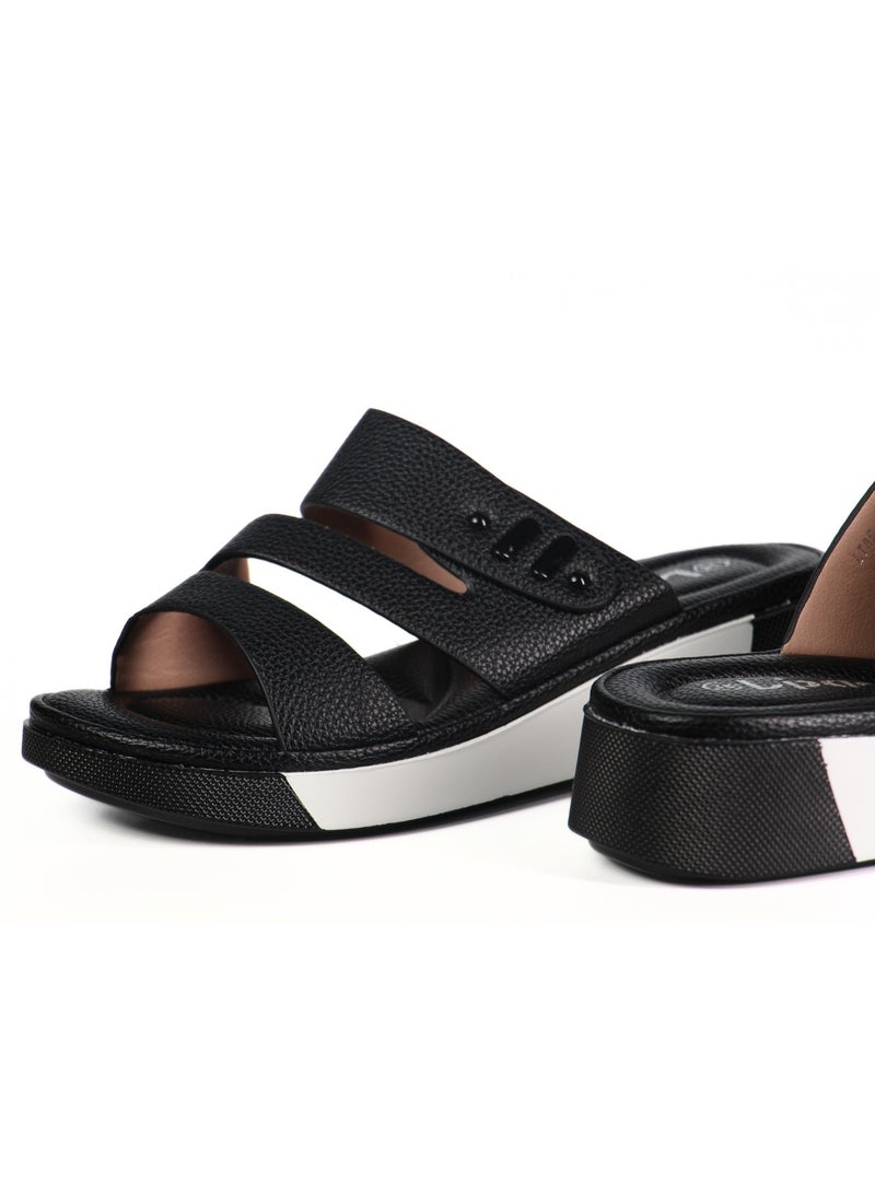 SD.Felano Women’s Flat Comfort Sandals | Soft Cushioned Footbed | Lightweight Everyday Sandals | Easy Slip-On Design | Supportive Sole For Daily Wear | Casual Walking Sandals For Women - Image 4