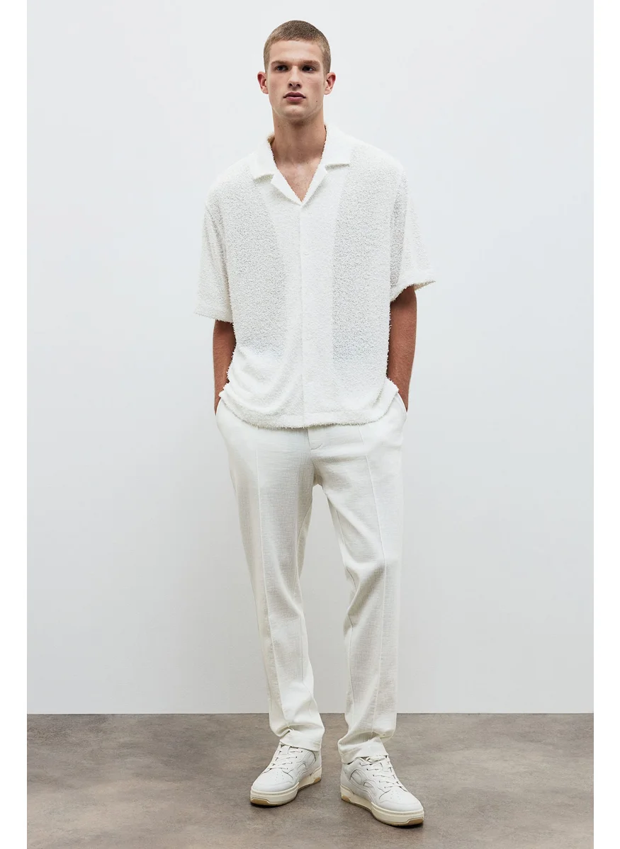 اتش اند ام Loose Fit Terry Resort Shirt