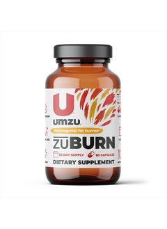 zuBurn - Thermogenic Supplement to Support Metabolism and Energy, Thermogenic Fat Burner, Blend of Vitamins and Caffeine - (30 Day Supply 60 Capsules)
