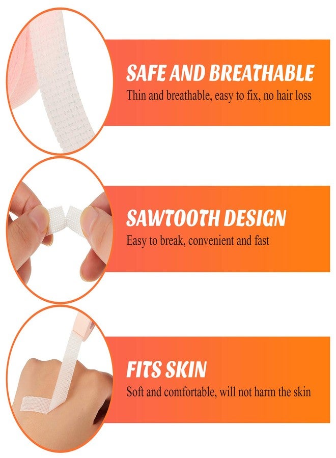 Maitys 10 Rolls 0.5 Inch/10 Yard Fabric Lash Tape for Eyelash Extension Supply Pink Breathable Eyelash Grafting Tape Adhesive Non-Woven Makeup DIY Sticker - Image 3