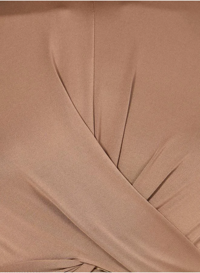 ستايلي Wrap Front Detail Turtle Neck Bodysuit