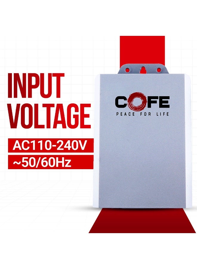 COFE Mini UPS | Input 110-240V + 12V 2A | 3 x 2600 mAh Battery | Upto 8 Hours Backup | Compatible with CCTV, Set-top Box | Overcharge, Overvoltage, Overcurrent, Short Circuit Protection (CF-UNW07) - Image 3