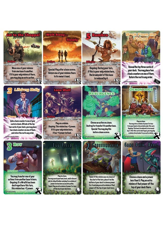 أيج Smash Up: Excellent Movies, Dudes! Expansion | لعبة بطاقات الثمانينيات | Action Heroes, Backtimers, Extramorphs, Wraithrustlers | من 2 إلى 4 لاعبين | من سن 10 سنوات فما فوق  - Image 4