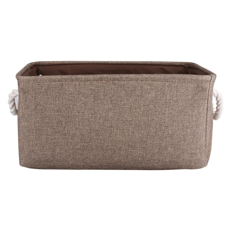 Foldable Fabric Storage Bin: Sturdy Upright Structure With 2 Thick Handles - Collapsible Space-Saving Design for Bedroom, Closet, Nursery, Office, College Dorm - Image 2