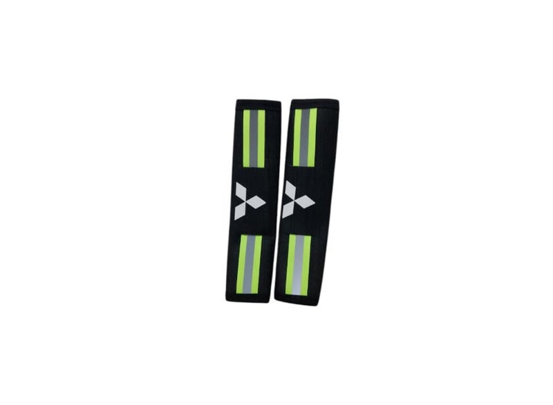 Two-piece safety belt cover suitable for all types of Mitsubishi phosphorescent cars
