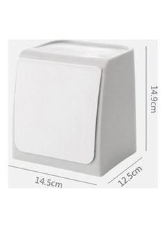 نيبمينينت صندوق قمامة بدون مسامير رمادي/ أبيض 14.5x12.5x14.9سم  - Image 4