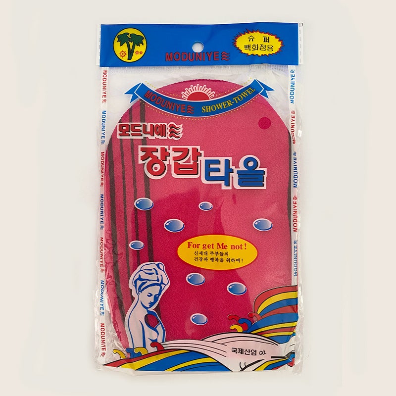 general Korean Style Exfoliating Bath Glove, Double-Sided Plant Fiber Body Scrub for Back and Skin Care - Image 1