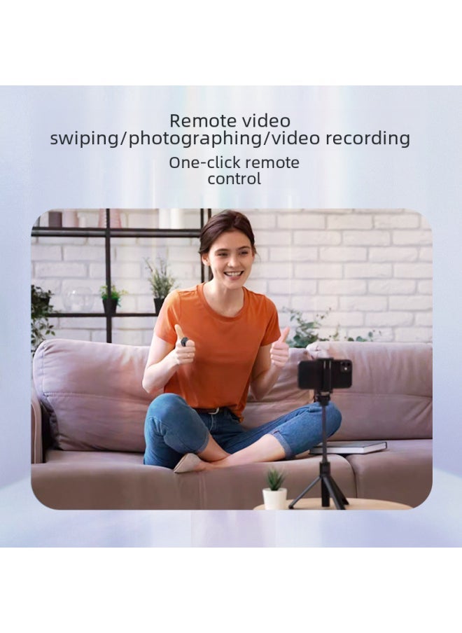 J6 Multi-function Ring Remote Control TikTok Flip Remote Photo Recording Video Ring 7 Key Bluetooth Controller-Color:J6 Fingertip Remote Control Black (english Box)  - Image 4