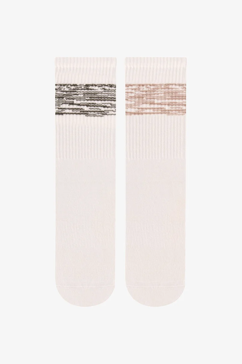 بنتي PENTI Move Striped Pair Crew Socks