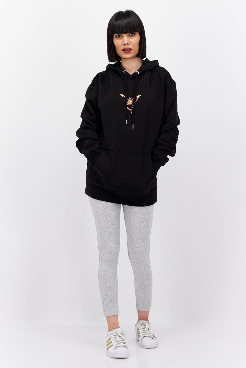 PUMA Women Sportswear Fit Long Sleeve Outdoor Hoodies, Black - Image 4