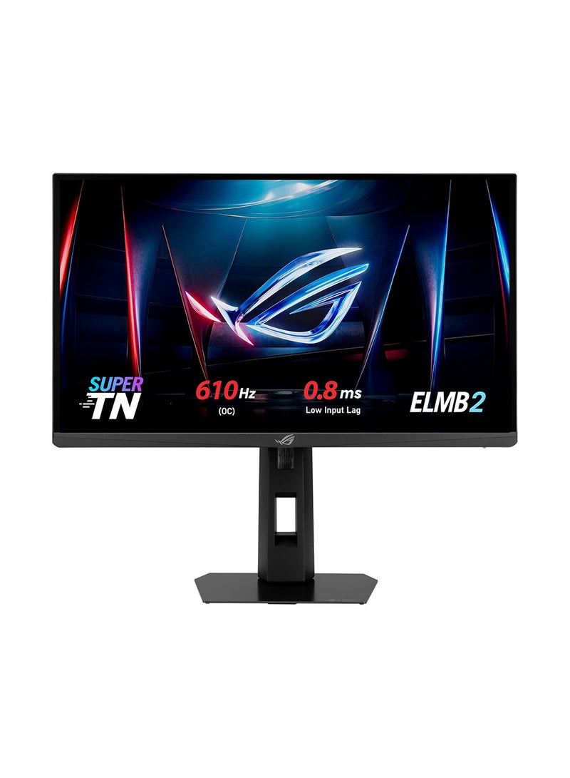 أسوس شاشة الألعاب ROG Strix XG248QSG Ace 24.1" FHD Esports، 0.1 مللي ثانية TN، 610 هرتز كسر سرعة، تقليل ضباب الحركة ELMB 2، 90% DCI-P3، HDMI 2.1 و DisplayPort 1.4، قاعدة قابلة للتعديل مريحة، نقطة تقاطع ديناميكية وتعزيز الظل، دعم البرنامج الثابت USB-C، أسود | 90LM0C40-B01371 - Image 1