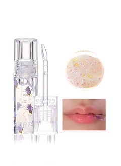 FLORTTE Lip Oil Moisturizing Nourishing Natural Mild Repairing Lip Plumper to Fade Lip Lines and Create 3D Lip Makeup 2.5G  - Image 1
