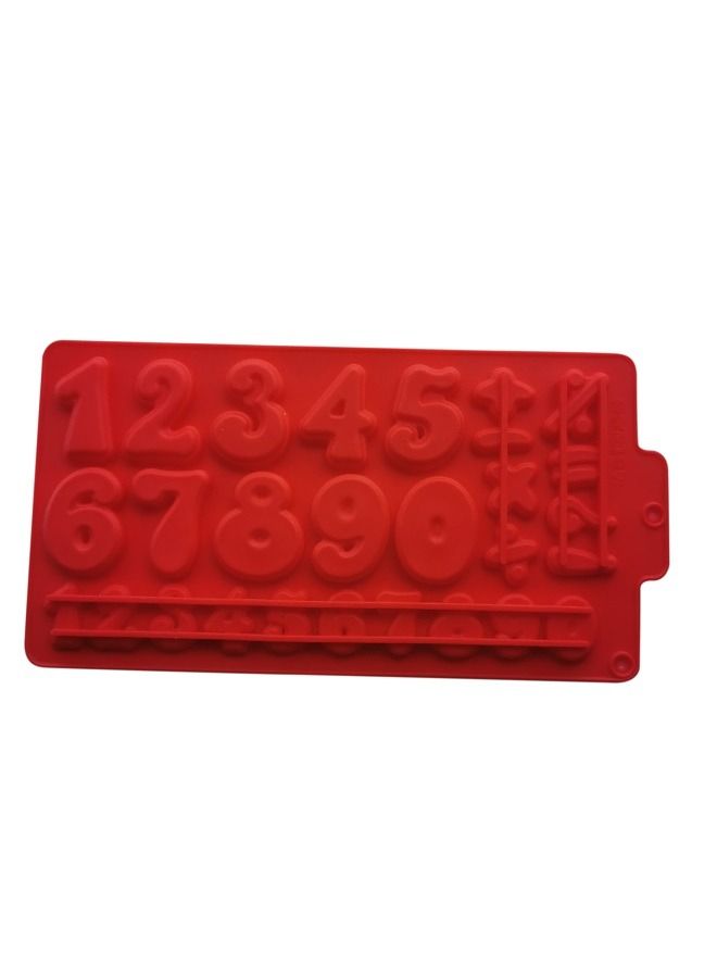 Large Number Silicone Bakeware Mold Set - Perfect for Cakes, Chocolates, and Crafts