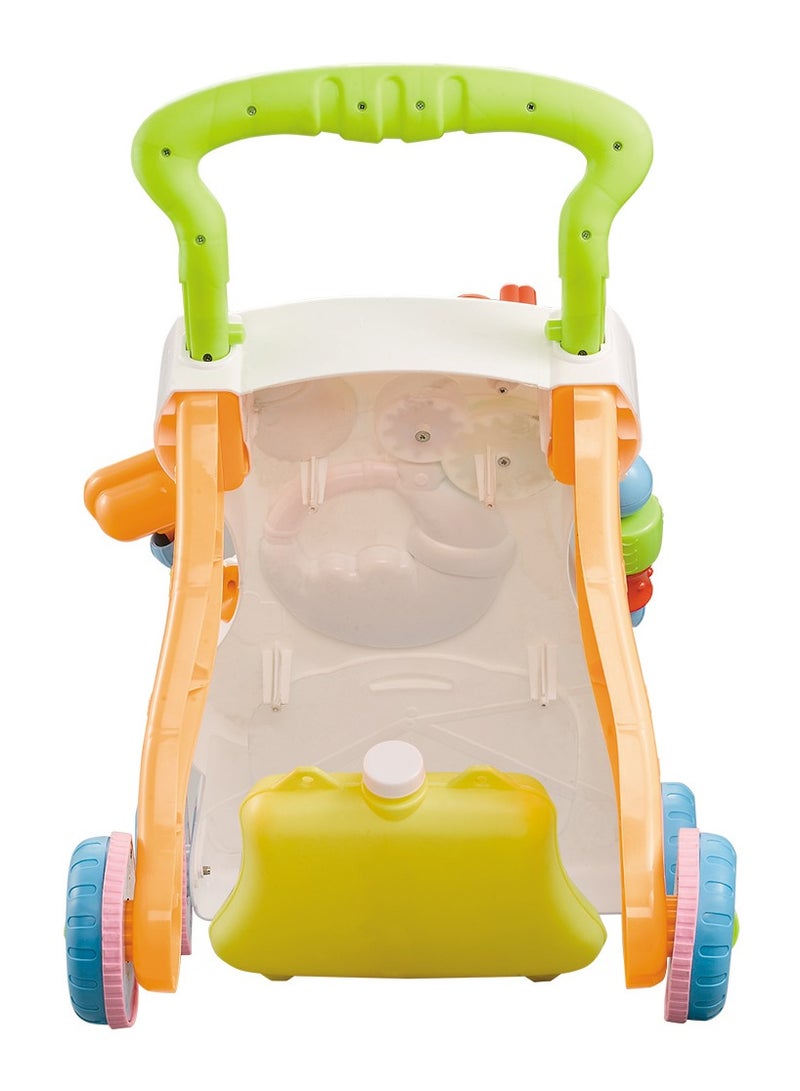 HUNGER Sit-to-Stand Learning Walker Tenlso Baby Walking Toys,Push Pull Toys - Adjust Speed, Non-Slip, Prevention O-Leg With Music,Mirror,Book - Image 3