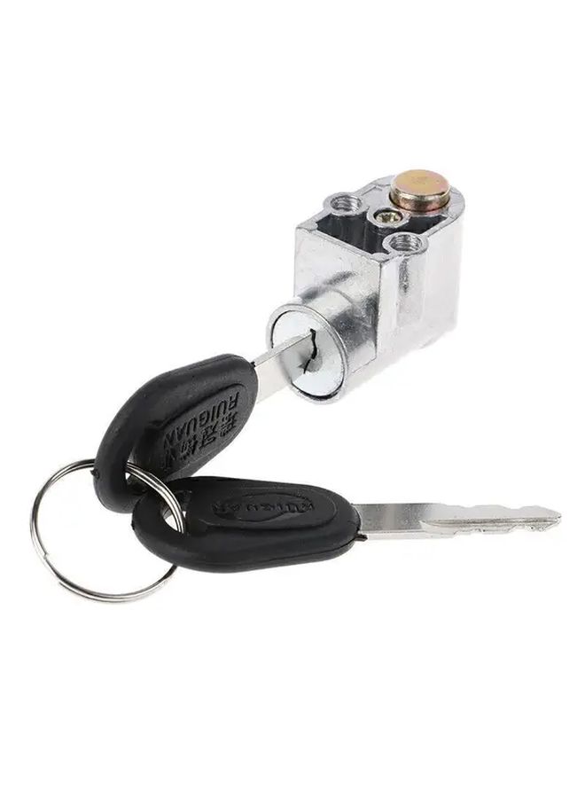 Universal Electric Bike Motorcycle Scooter Battery Lock 1 Set Anti Theft Cylinder Key - Image 1