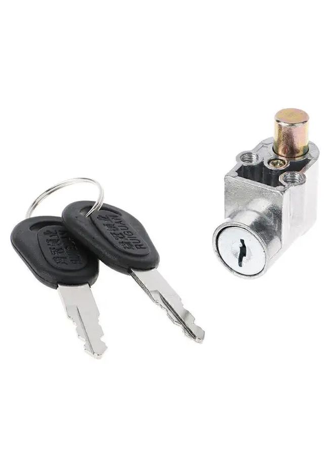 Universal Electric Bike Motorcycle Scooter Battery Lock 1 Set Anti Theft Cylinder Key - Image 4