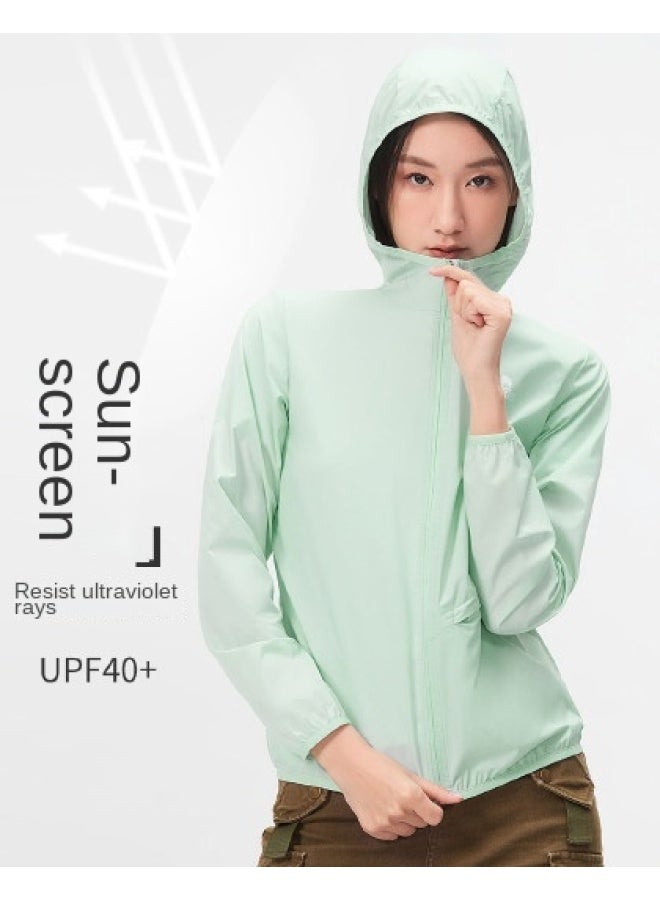 كاميل سترة واقية من الشمس Cool White Camel 25 للصيف، ملابس رياضية خفيفة الوزن، ملابس خارجية قابلة للتنفس للنساء والرجال، ملابس واقية من الظل - Image 1