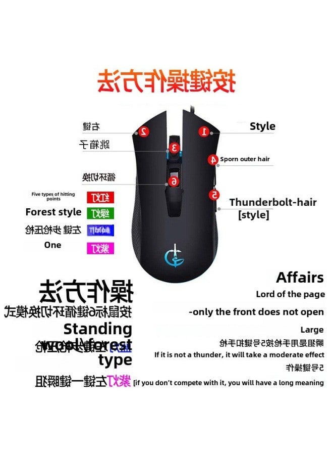 Electric Competition Purgatory Programming Specialized Qingying Jedi Mouse Firewire Game Macro Crossing Cfpubg Chicken Pressure Survival Eat Hd-Color:G502s Three-color Combination [hd Hd Qingying Plug And Play-Interface:Official Standard - Image 5