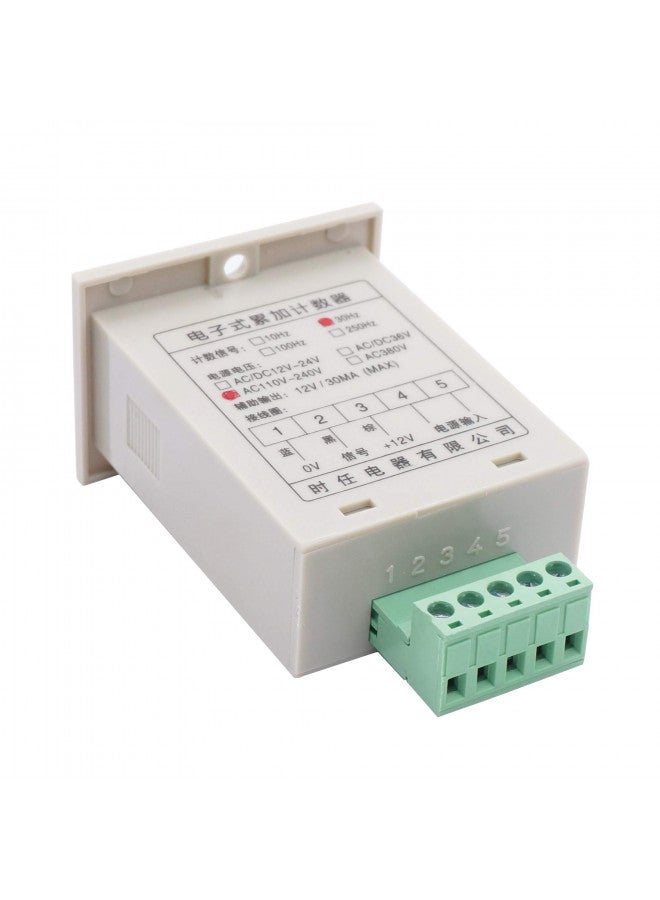 TWTADE/Infrared Wireless Visitor Counter 110-220VAC LED Auto Display Digital Counter 0-999999 6 Digits Count Mall People Flow + Photoelectric Switch Sensor Distance 2m NPN NO + Reflector + Holder - Image 2