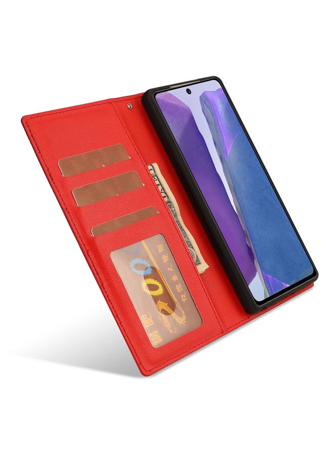 اس-توب جراب لهاتف Samsung Galaxy Note20، جراب جلدي رفيع للغاية قابل للفصل مغناطيسي أفقي مع فتحة للبطاقات ومحفظة - Image 4