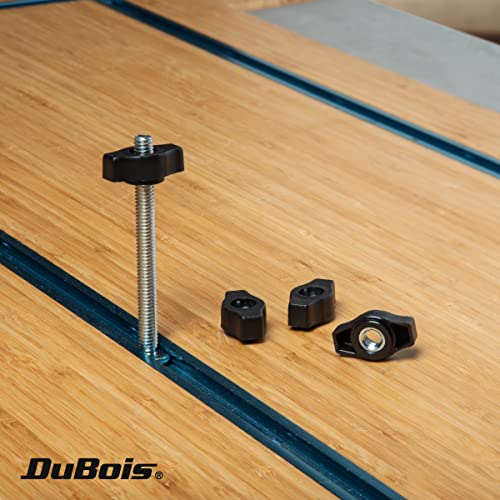 DuBois 10 Pack 1/4"-20 Wing Knobs, Threaded Clamping Knobs for T Track & Table Saw Accessories, Featherboard, Woodworking Jigs on Miter Saw, Router Table, Drill Press (51001) - Image 4