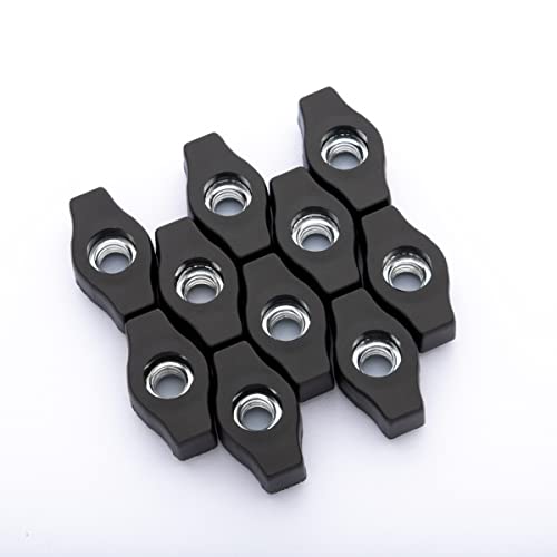 DuBois 10 Pack 1/4"-20 Wing Knobs, Threaded Clamping Knobs for T Track & Table Saw Accessories, Featherboard, Woodworking Jigs on Miter Saw, Router Table, Drill Press (51001) - Image 1