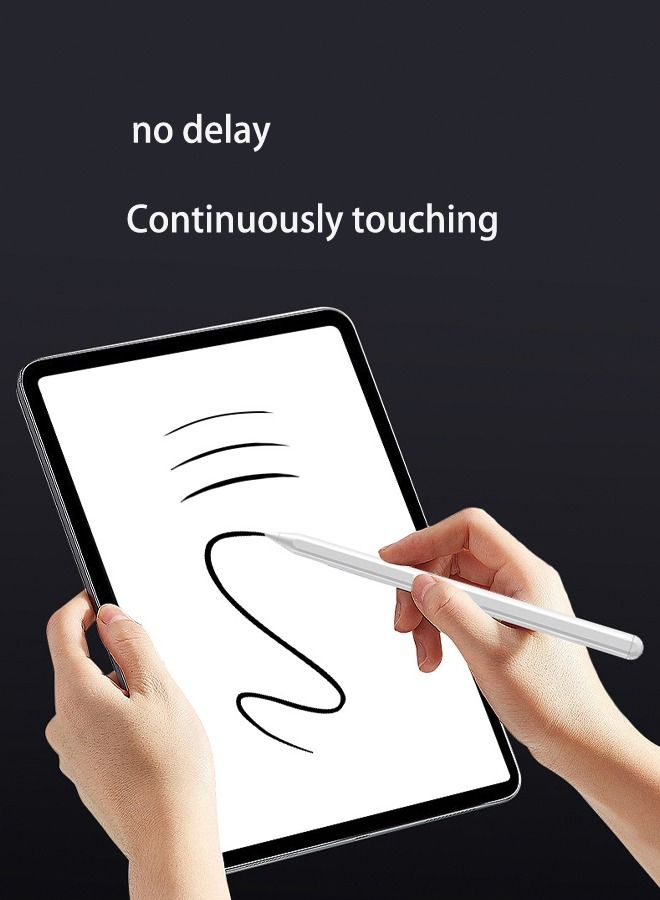Stylus Pen for iPad Magnetic Adsorption Charging Pencil Compatible for Apple ipad Pro/Air/mini for a special purpose Magnetic wireless charging iPad Apple exclusive White  - Image 5
