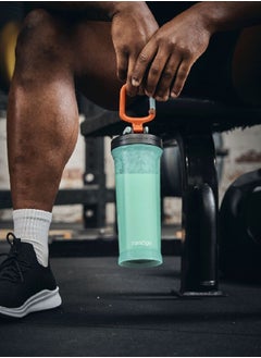 Contigo Shake and Go 2.0 BPA-Free Polypropylene Shaker Bottle with Flip-Open Cap Blue and Black 820 ml 2195896  - Image 5