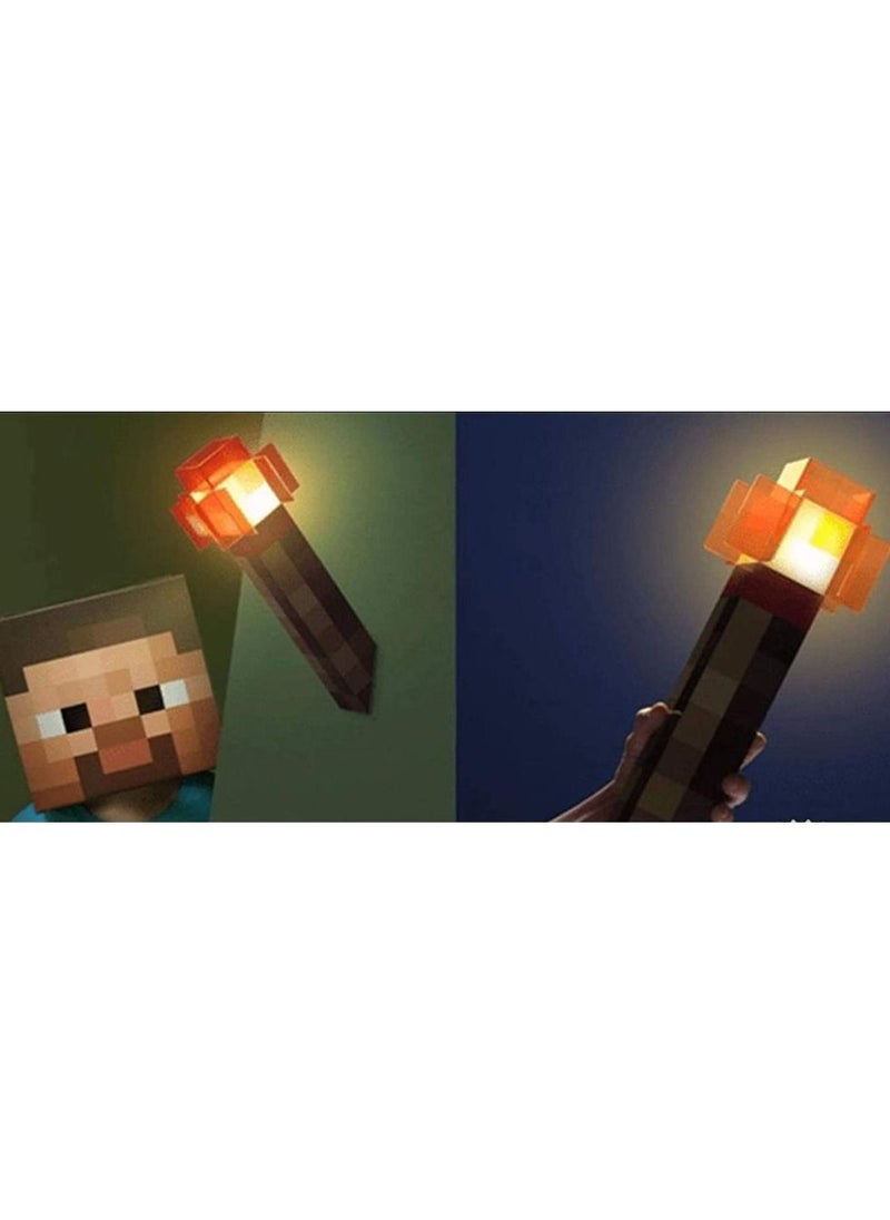 Minecraft LED Table Lamp Night Light Redstone Torch Shape For Home Decor Gaming Room