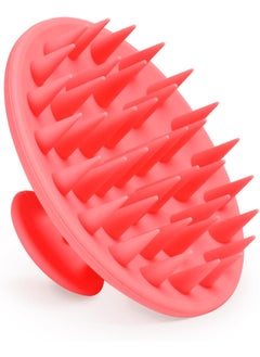 Meartchy Silicone Scalp Massager Shampoo Brush Scalp Brush for Hair Growth  Dandruff Removal Hair Scrubber Scalp Stimulator Exfoliator Brush with Soft Bristles for Wet Dry Scalp Care Rose Red 