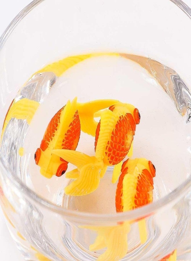 Tnyvm 3 Pcs Gold,orange Artificial Aquarium Fishes Fake Fish Plastic Fish Aquarium Moving Fishes Ornament Decoration Orange Goldfish for Aquarium Fish Tank Aquarium Décor Thematic Ornaments,Aquarium Décor - Image 4