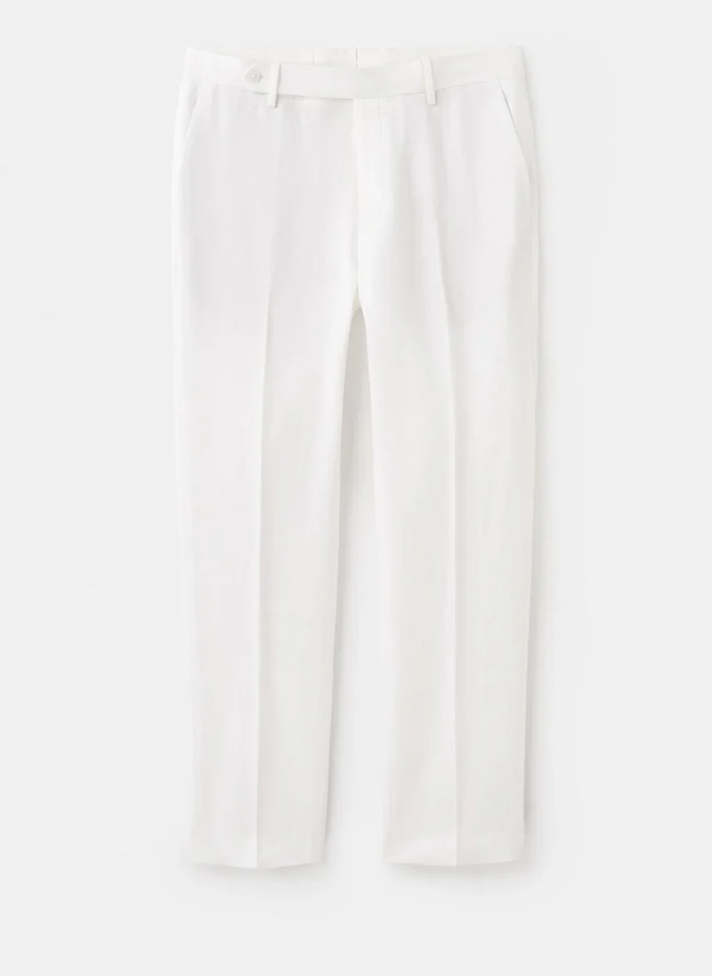 Mango Man  Slim-fit lyocell linen trousers for Men | Best Price UAE