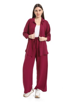 Caesar Women's two-piece open-front button-up suit  - Image 1
