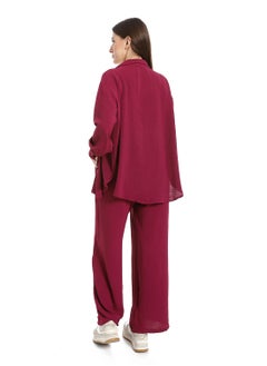 Caesar Women's two-piece open-front button-up suit  - Image 4