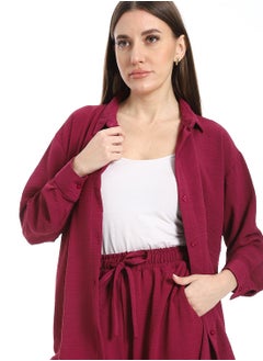 Caesar Women's two-piece open-front button-up suit  - Image 5