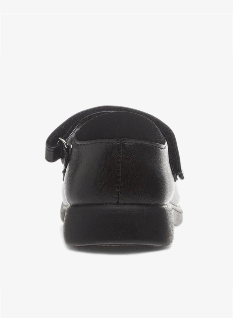 Flora Bella By Shoexpress Applique Detail School Shoes With Hook And Loop Closure - Image 5