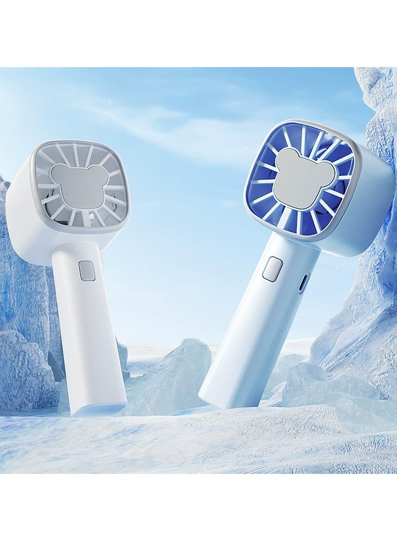 Goolsky مروحة توربو محمولة باليد قابلة للشحن عبر USB – مروحة شخصية صغيرة بقوة هواء قوية 3 سرعات للاستخدام في الهواء الطلق/المكتب/السفر - Image 3
